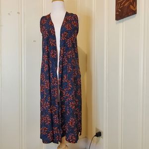 Lularoe Cover Up in Red Floral